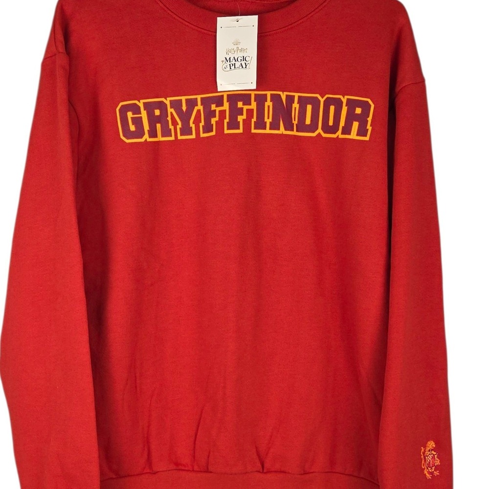 Harry Potter Gryffindor Men Womens Crewneck Sweatshirt Red Medium Wizard New
